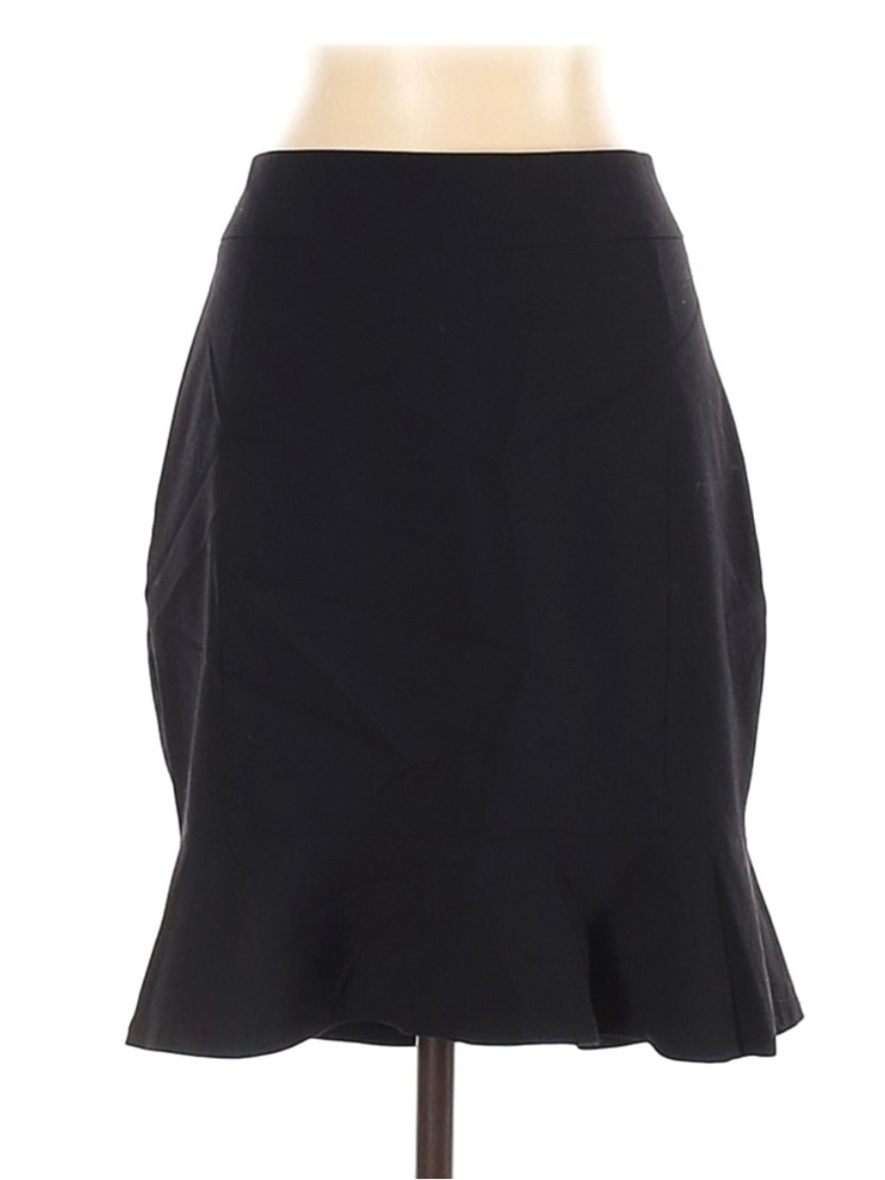 Express Black A-Line Flared Hem Skirt